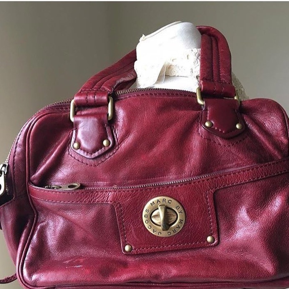 Burgundy Marc by Marc Jacobs Shoulder Bag